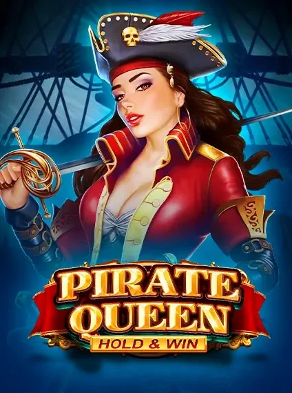 Decorative casino game artwork for Super Spin: Pirate Queen Hold And Win